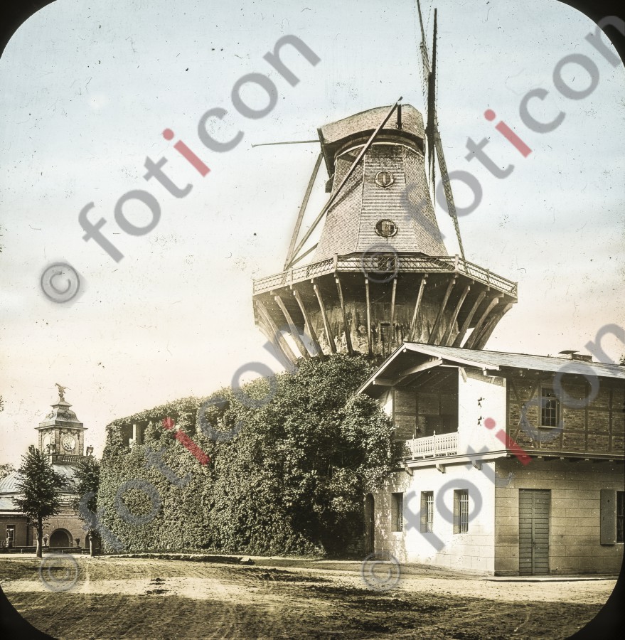 Mühle von Sanssouci ; Mill of Sanssouci - Foto foticon-simon-fr-d-grosse-190-054.jpg | foticon.de - Bilddatenbank für Motive aus Geschichte und Kultur